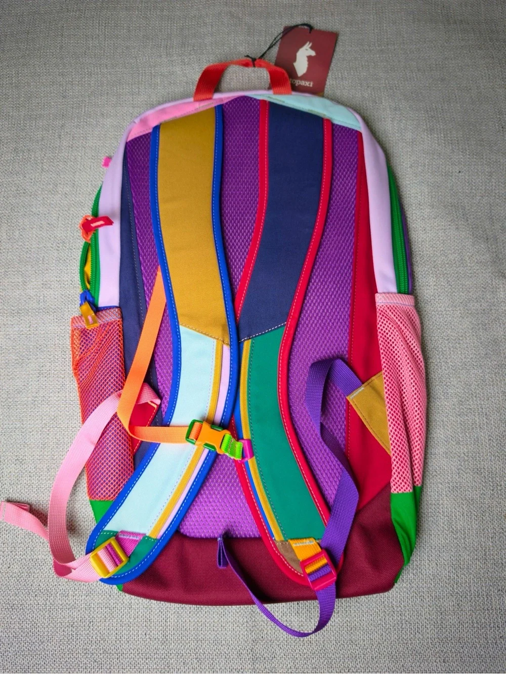 cotopaxi Kids Backpack in Pink, Light Blue, Green, Yellow, Purple, Red